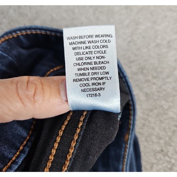 A.N.A Jegging Women 22W Blue Mid-Rise Stretch Denim Pants Plus Size Pull-On - Picture 6 of 10